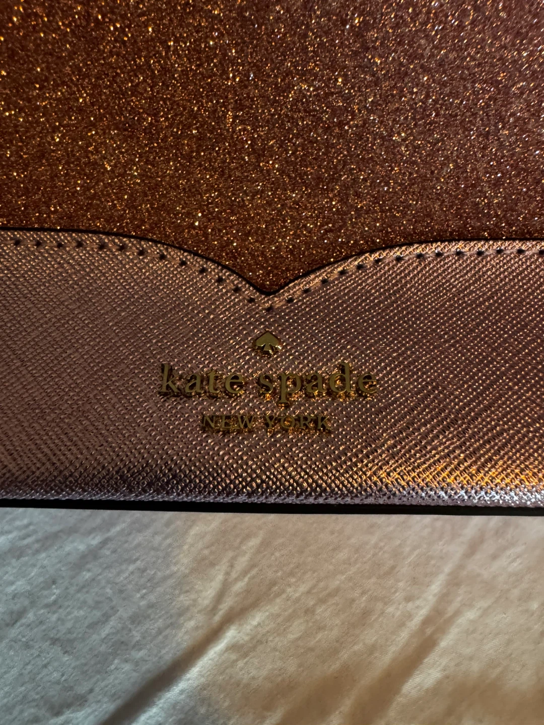 Kate Spade Pink Glitter Purse