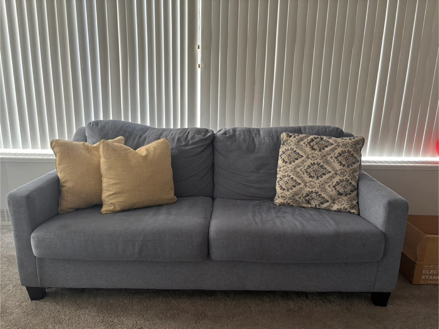 Gray Loveseat Sofa - photo 2