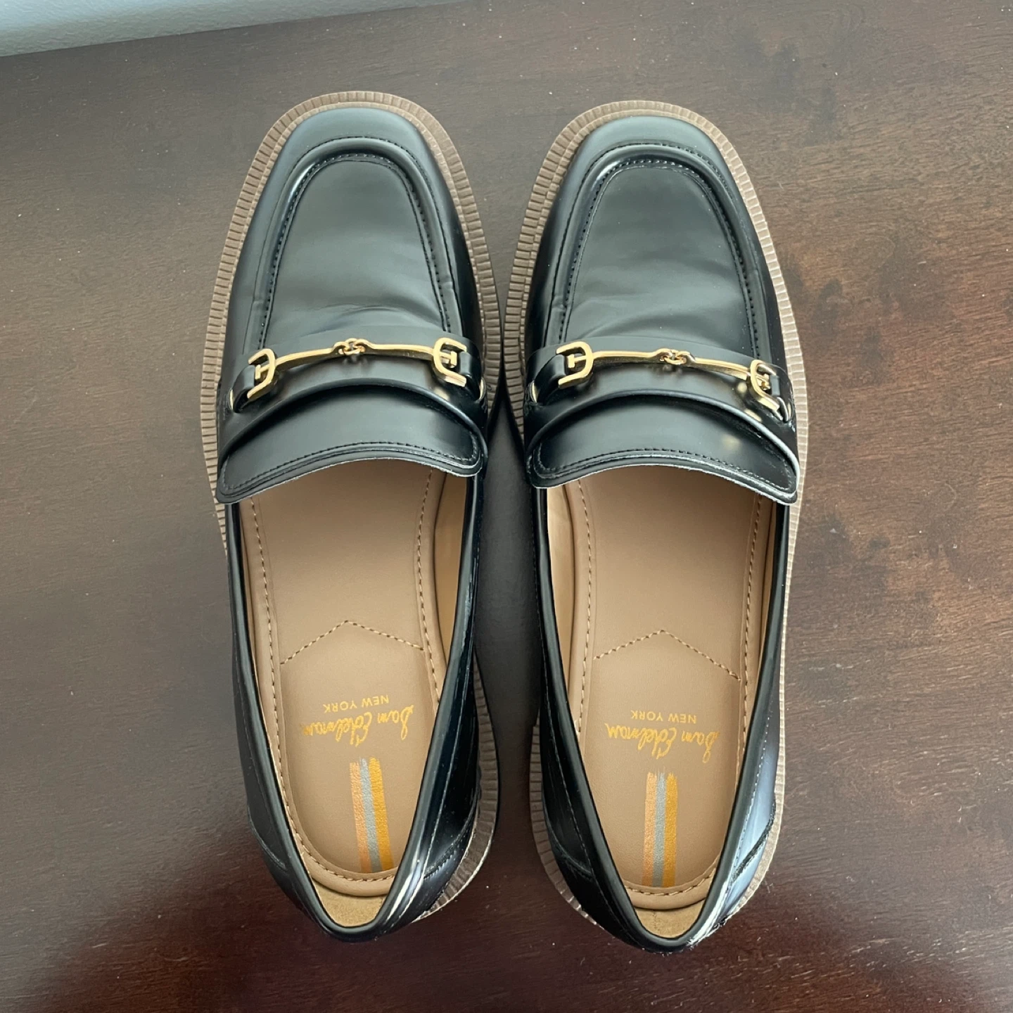 Sam Edelman Black Leather Loafers, Size 8 - photo 2
