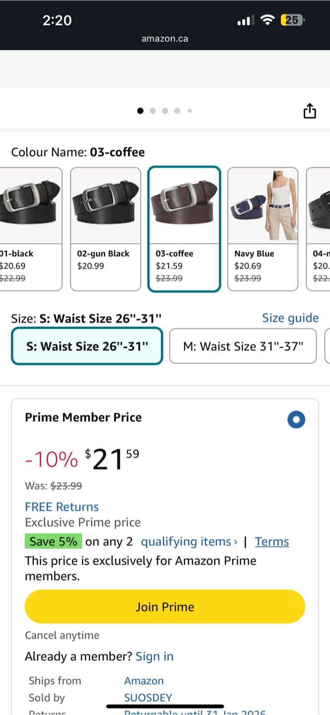 Women’s Brown Leather Belt - photo 3