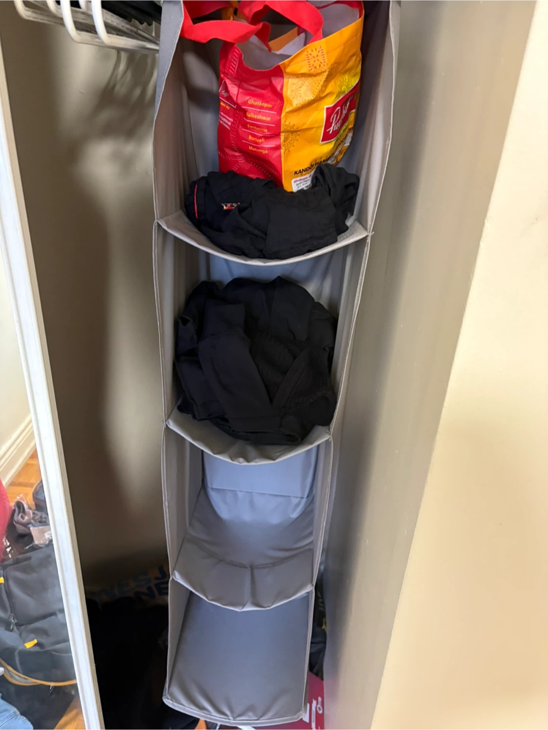 Hanging Closet Organizer - Grey - photo 2