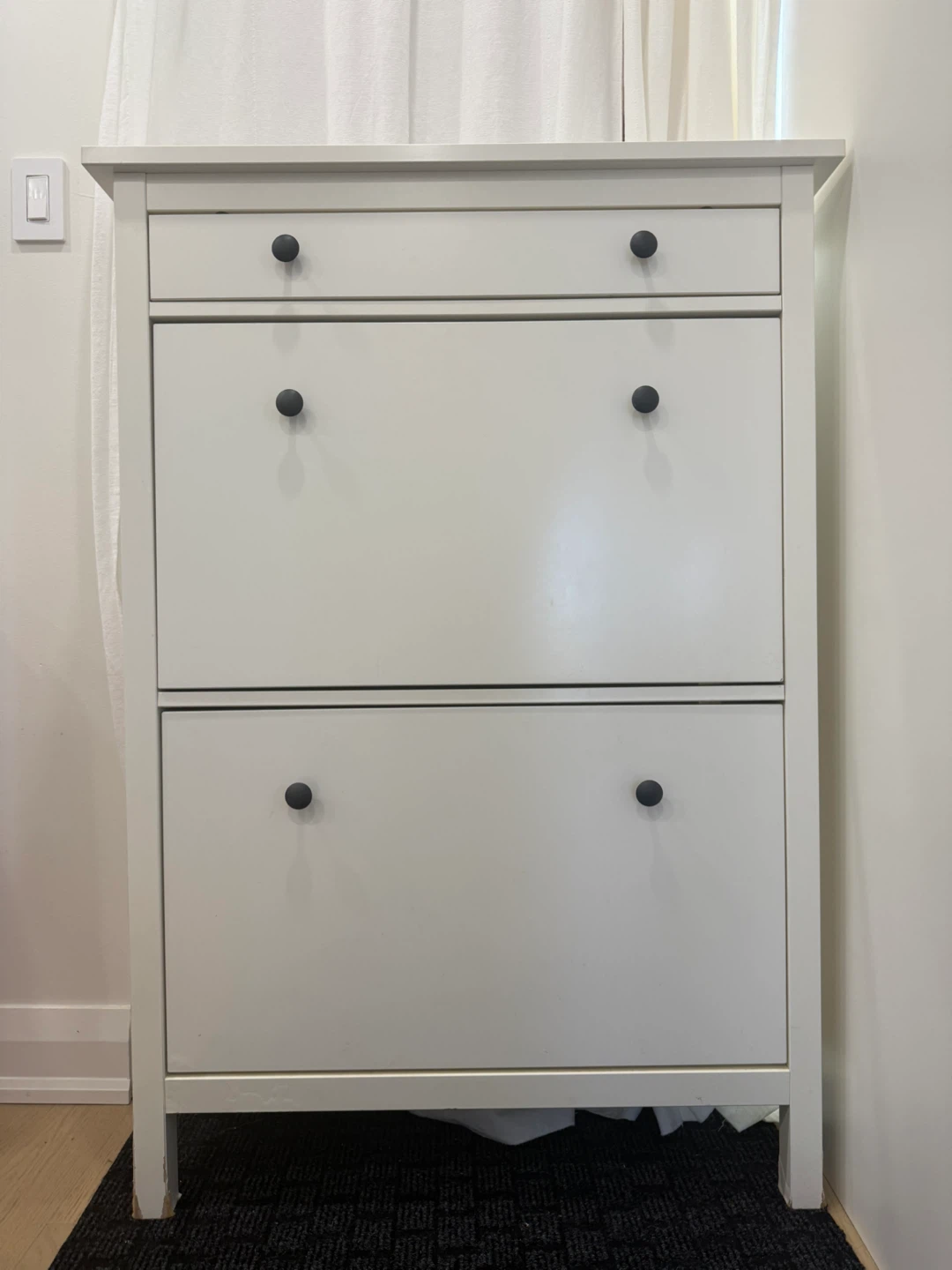IKEA Hemnes White Shoe Cabinet
