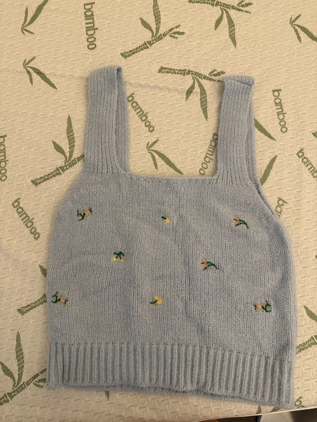 Zara Blue Knit Cardigan - Size L (Also selling tank top) - photo 4