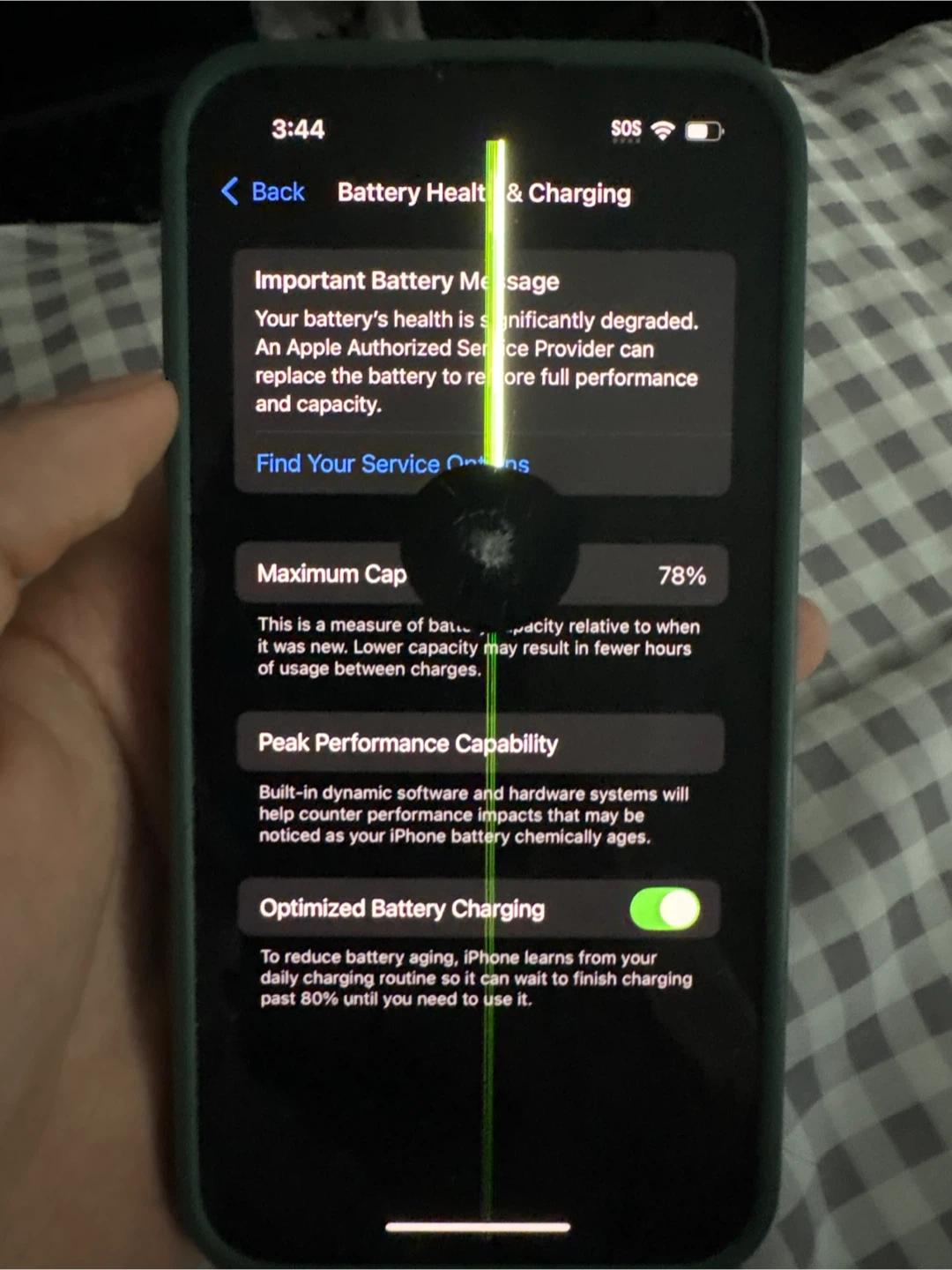 iPhone 13 with Damaged Screen - photo 3