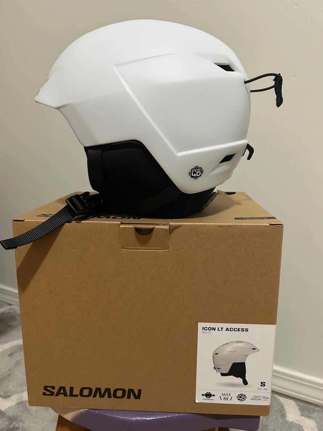 Salomon Icon LT Access Ski Helmet - White, Size S