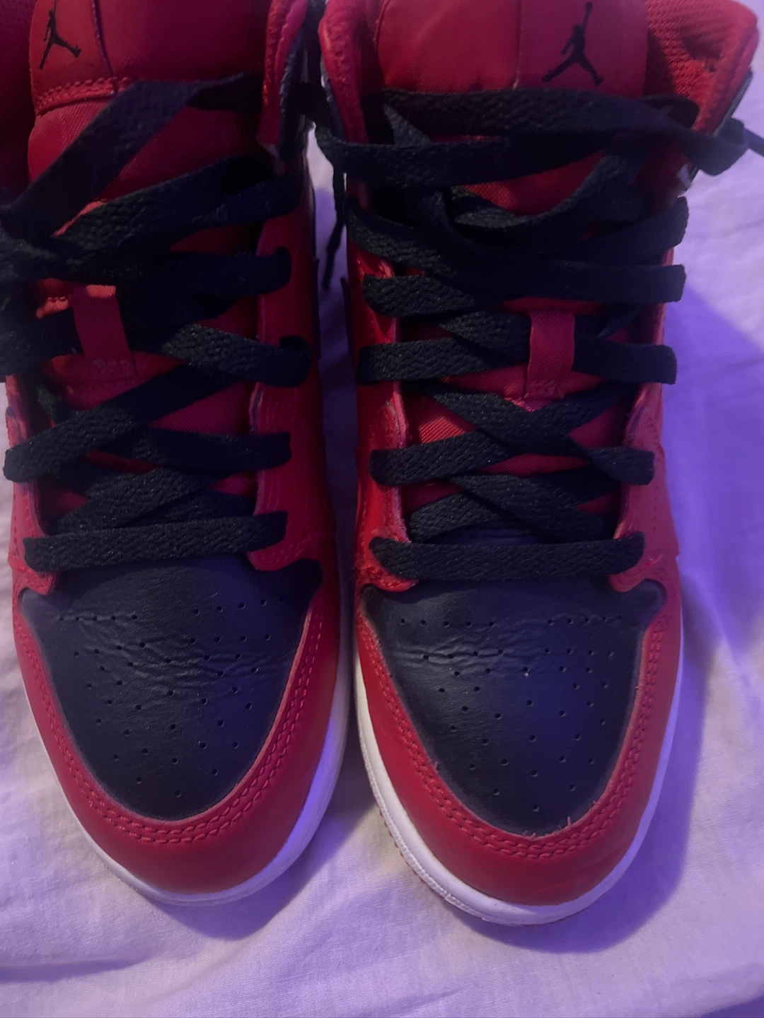 Jordan 1 Red/Black Youth Size 3Y