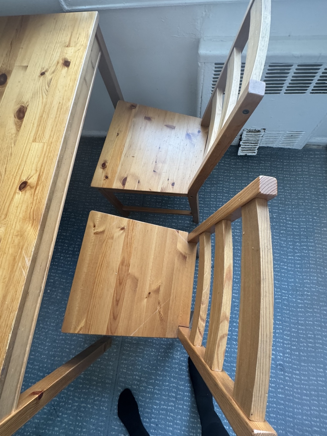 Wooden Dining Table with 4 Chairs - photo 4