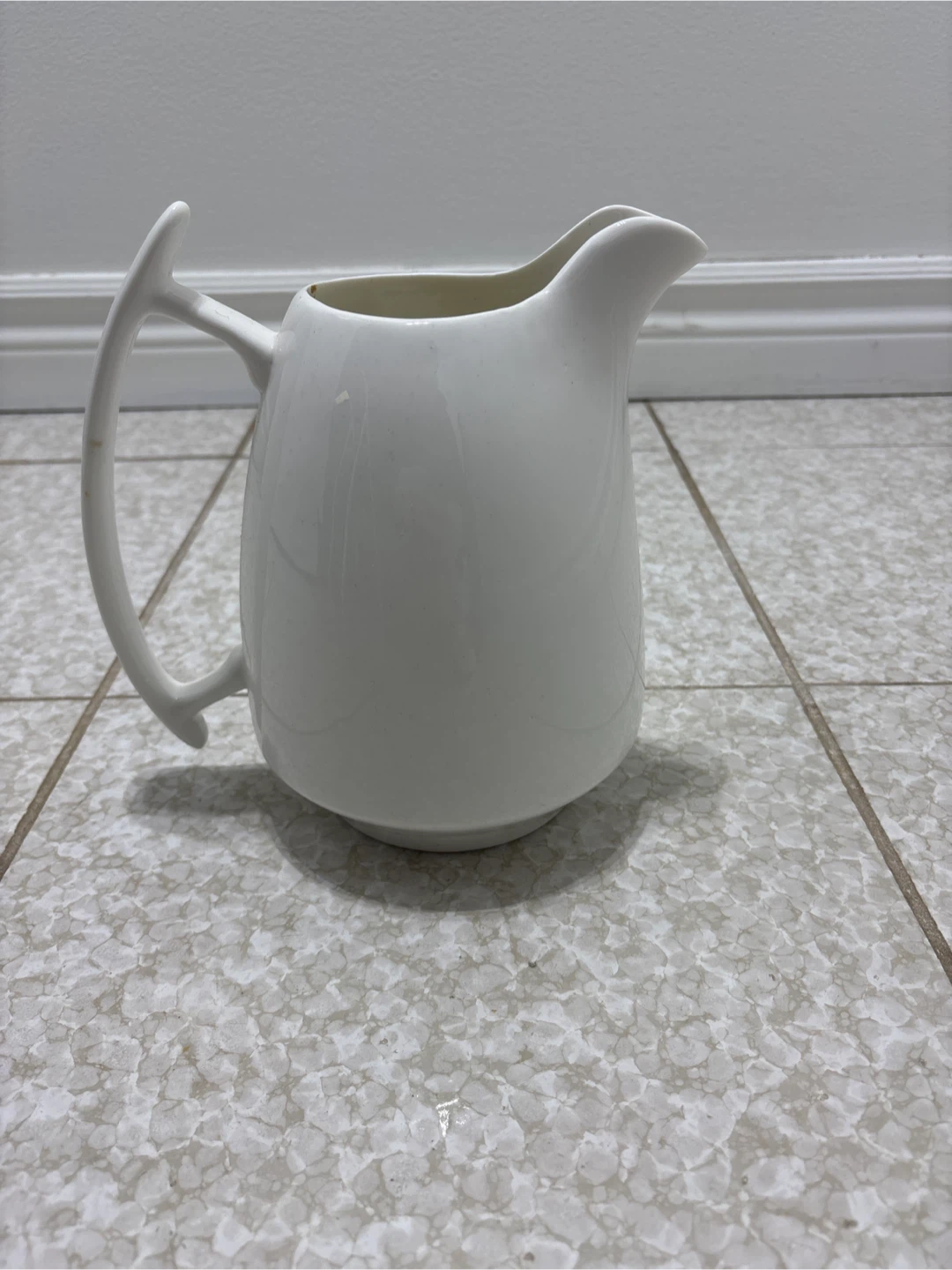 White Ceramic Creamer Pitcher