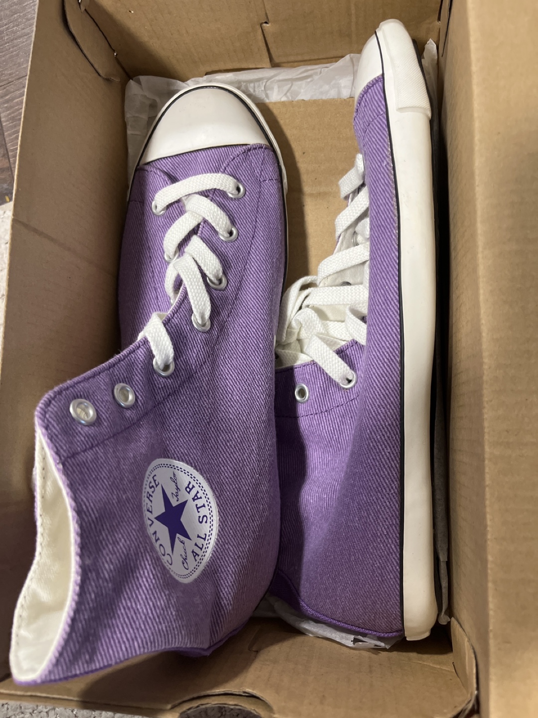 Brand new Converse All Star Purple High Tops - Size 9