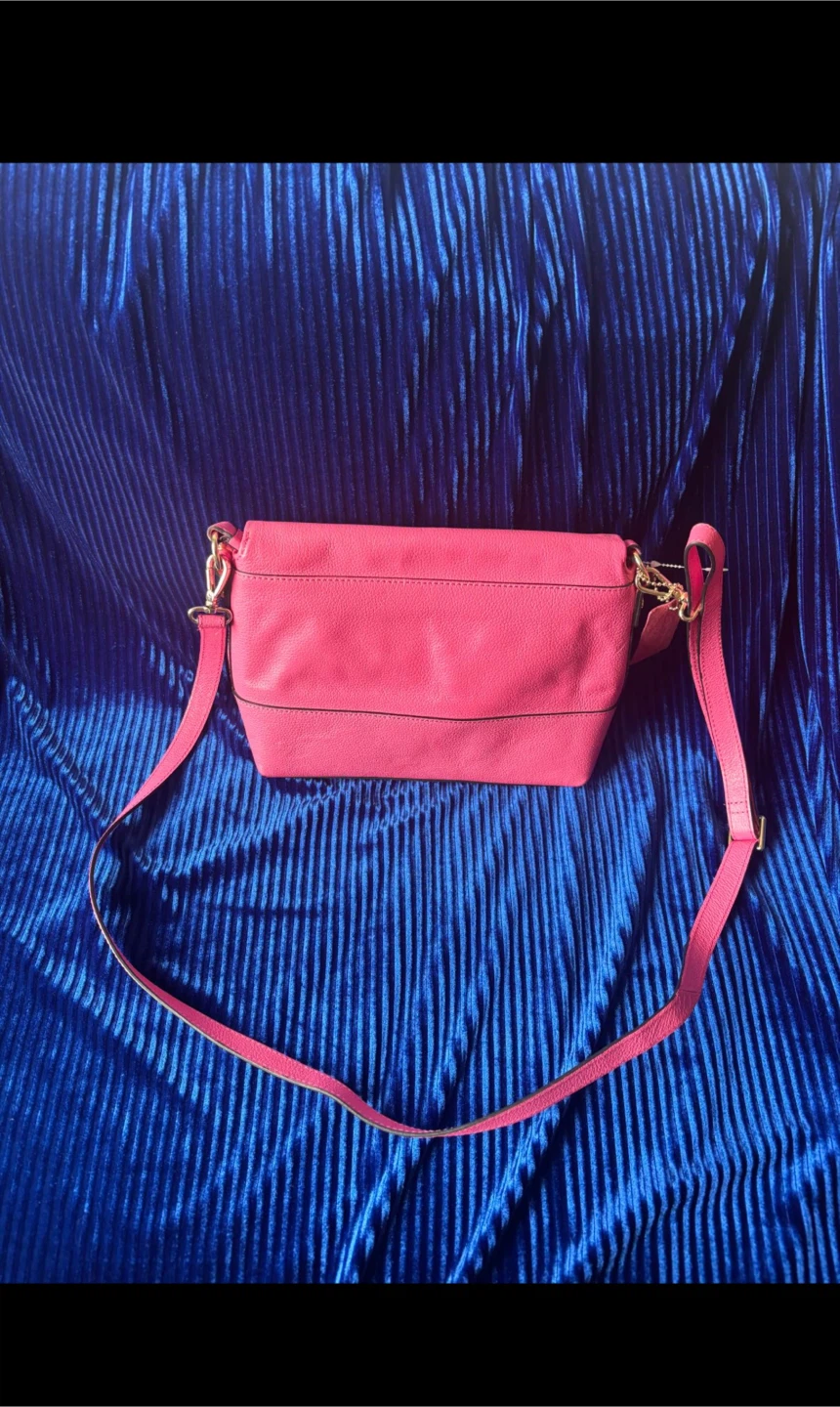DANIER Leather Crossbody Bag - Pink - photo 2