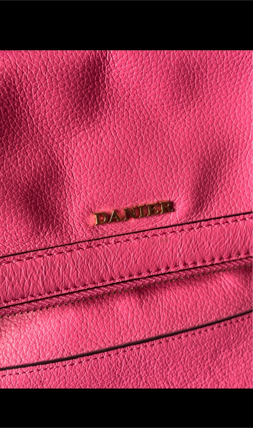 DANIER Leather Crossbody Bag - Pink