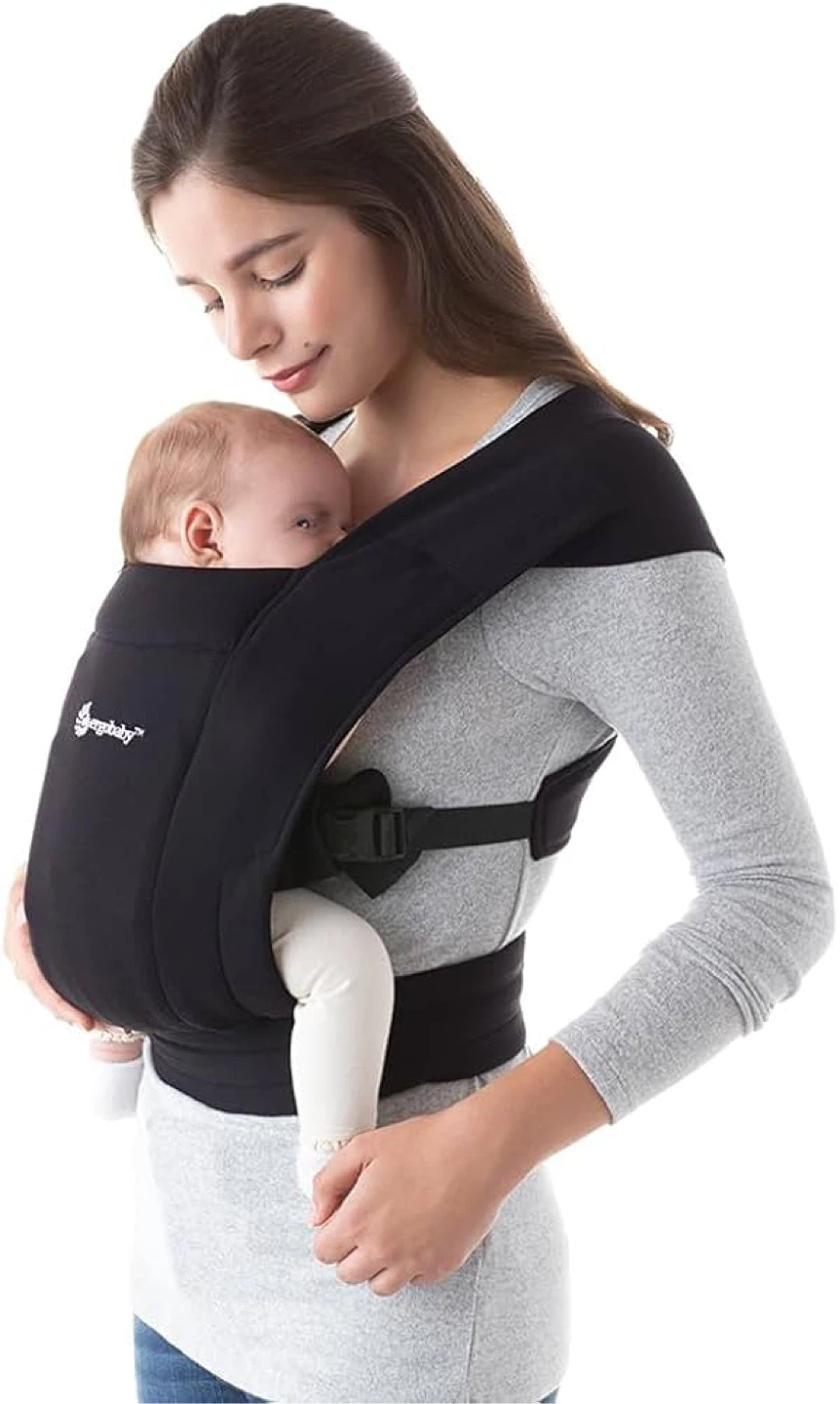 Ergobaby Embrace Cozy Newborn Baby Wrap Carrier (7-25 Pounds)