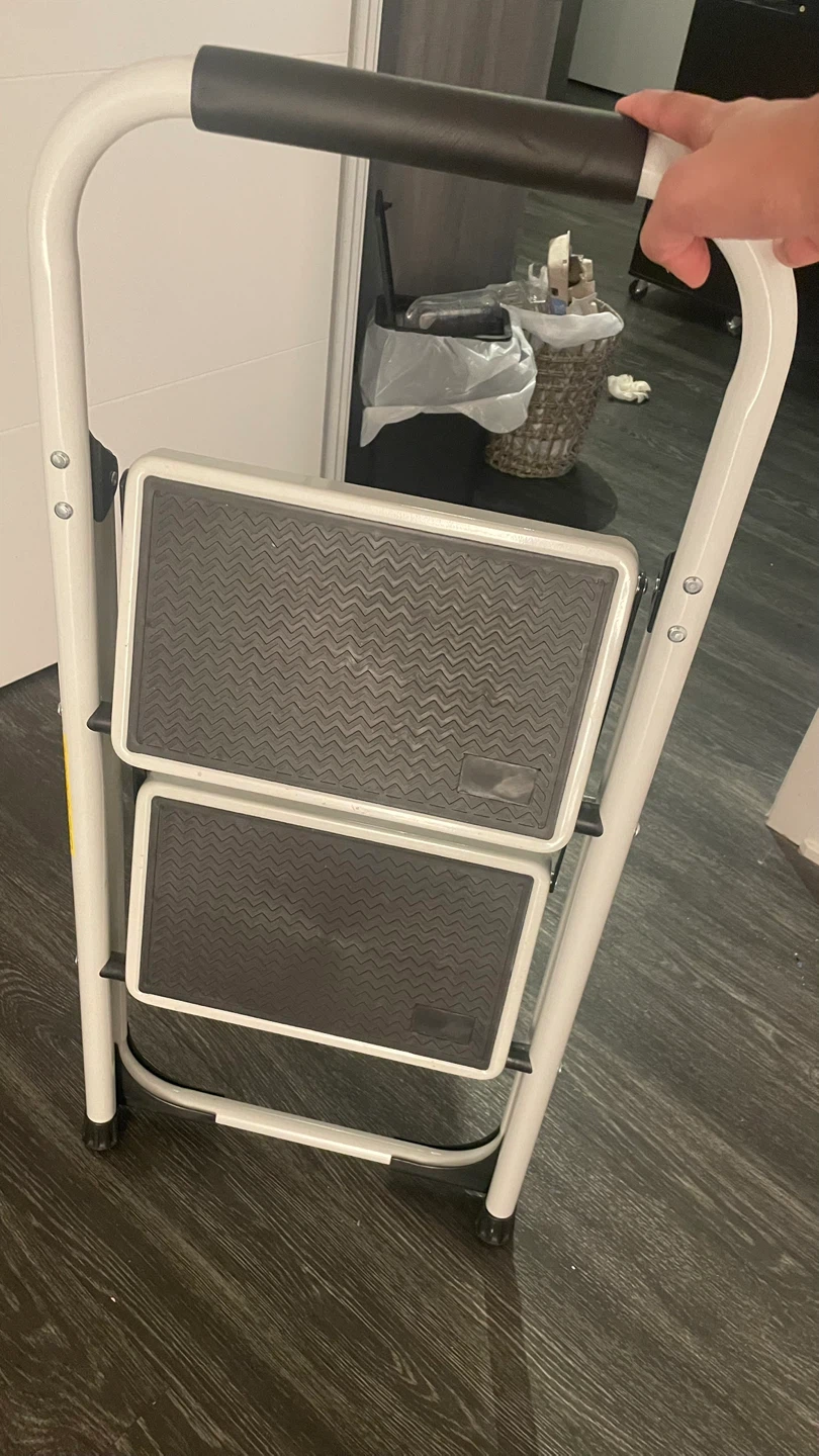 Foldable two step Ladder White - photo 2