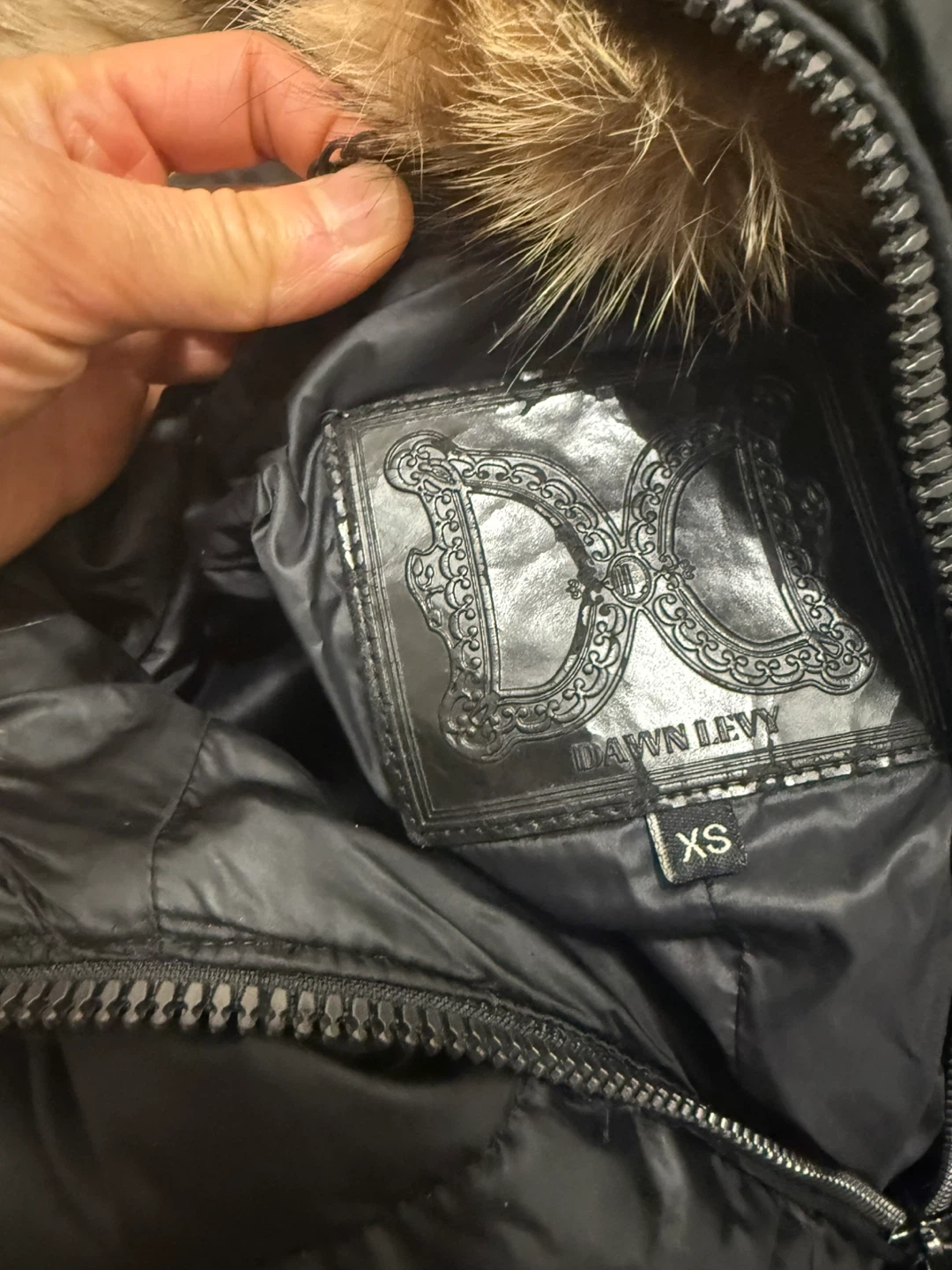 Dawn Levy Black Puffer Jacket - Size XS - photo 2
