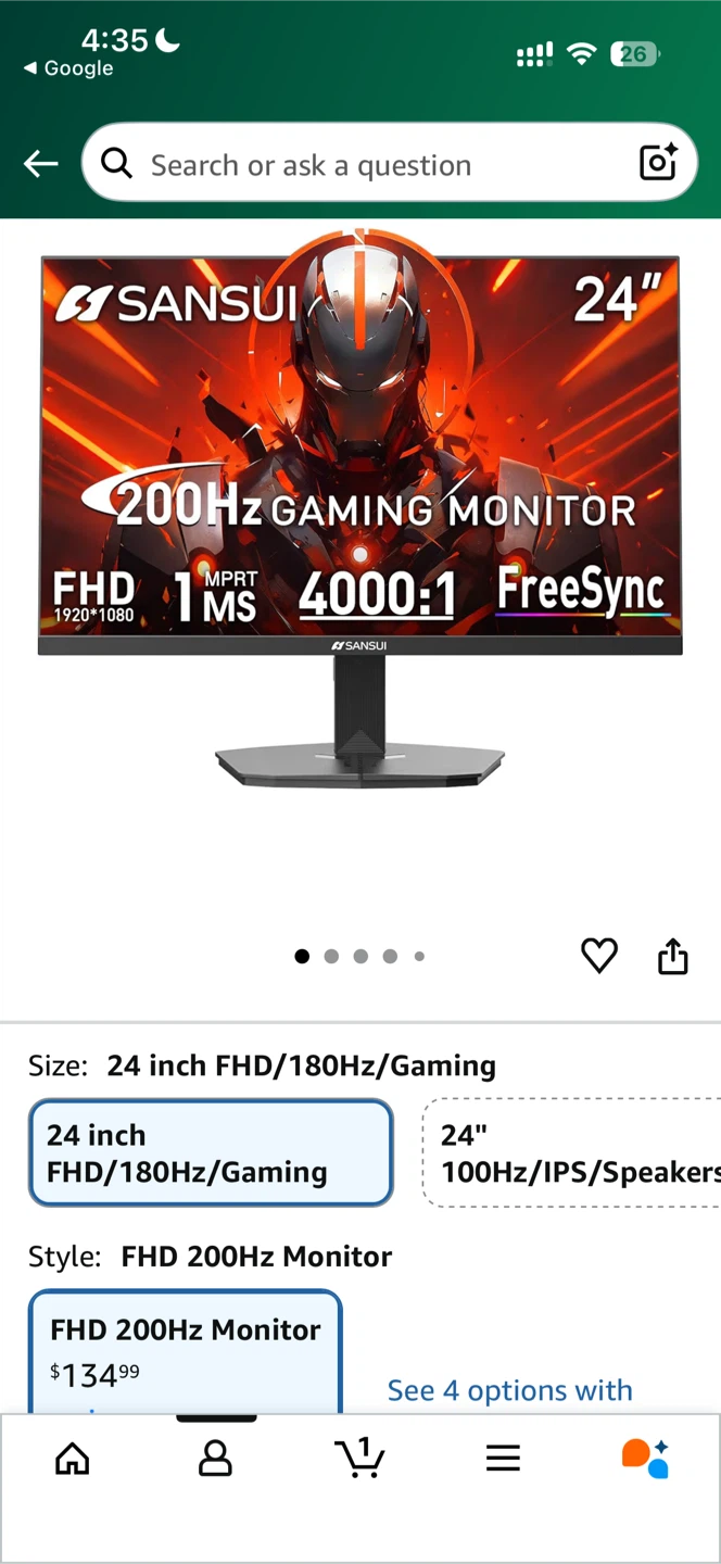 Sansui 24 inch FHD 100Hz Gaming Monitor - photo 4