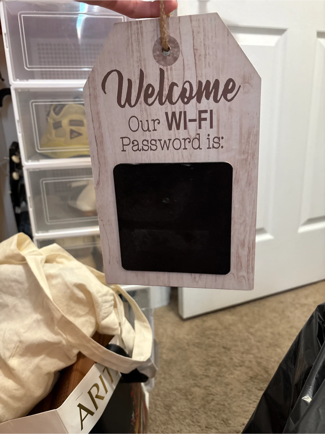 Welcome WI-FI Password Sign
