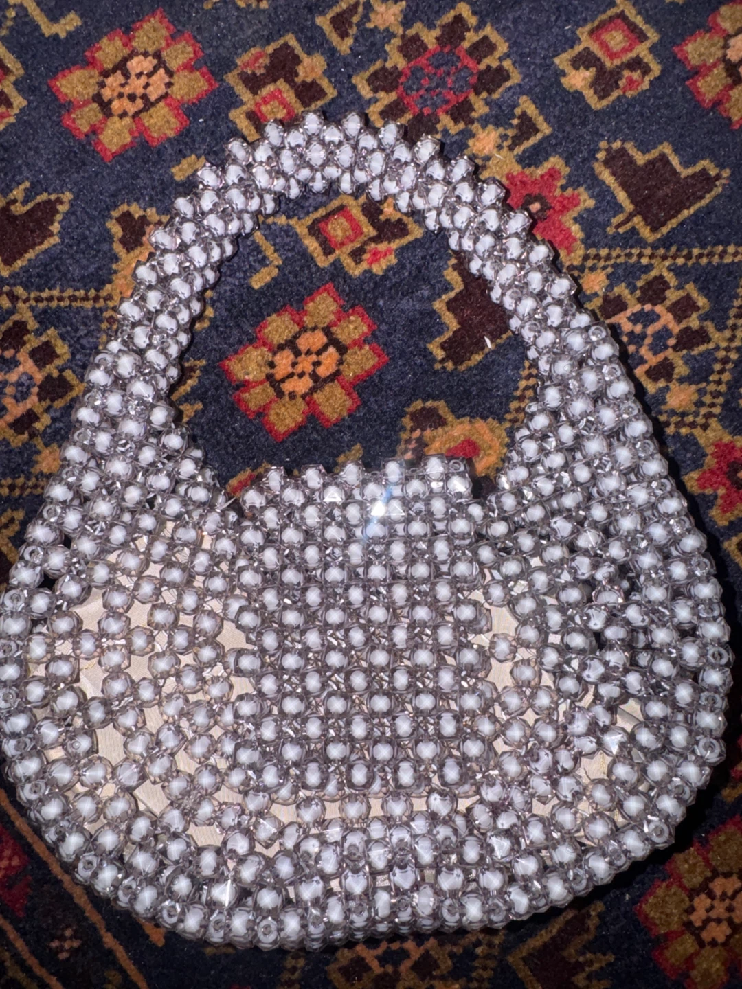 Handmade small Beaded Handbag