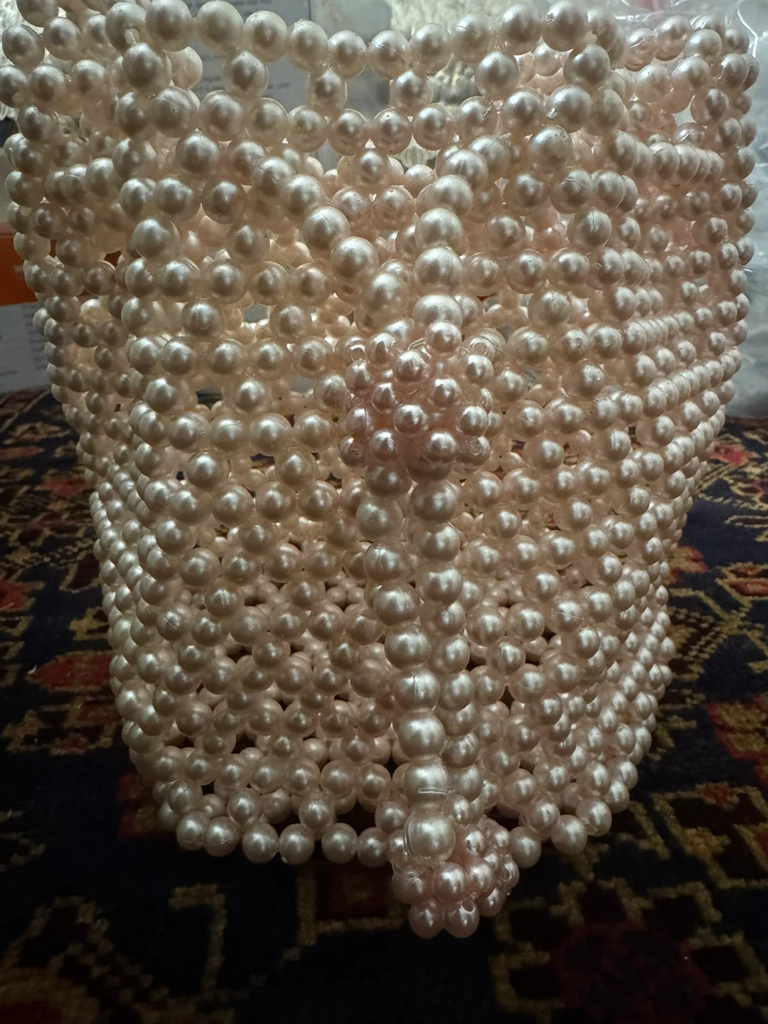 Beaded Pearl Bag hand made - photo 2