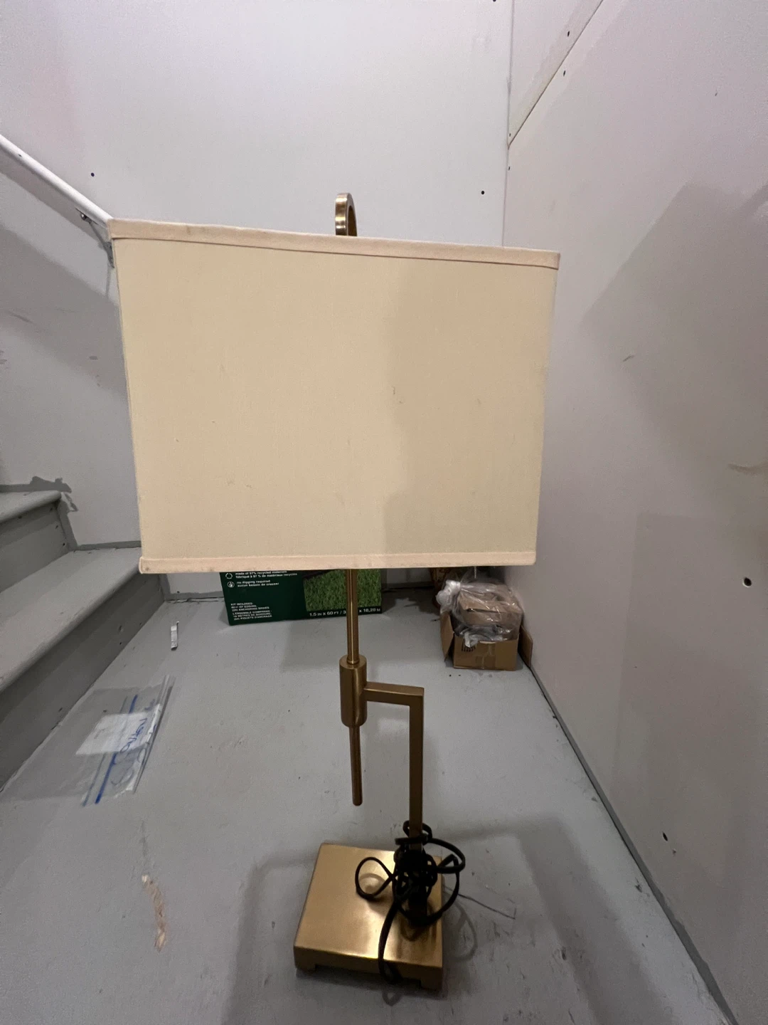 Gold Tone Table Lamp