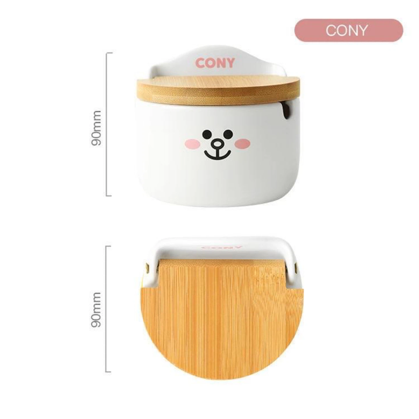 Line Friends Cony Ceramic Seasoning Jar - 90mm - photo 3