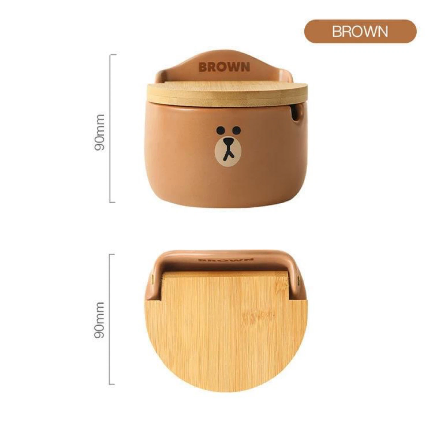 Line Friends Cony Ceramic Seasoning Jar - 90mm - photo 4