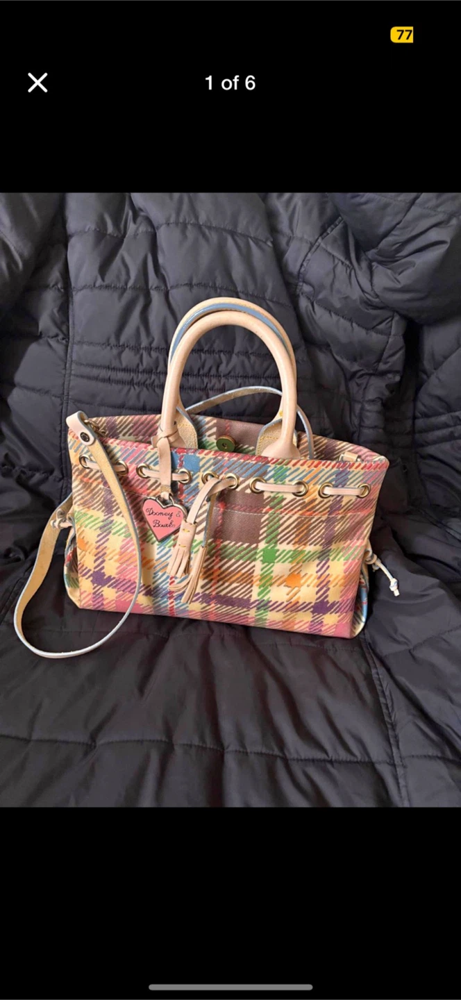 Dooney & Bourke Plaid Tote Bag - photo 2