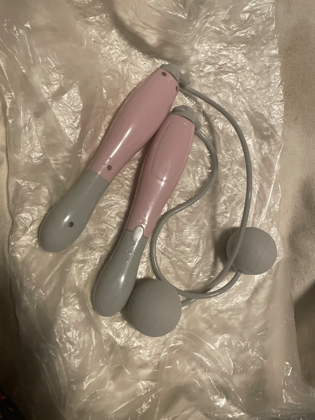 Pink & Grey Cordless Jump Rope