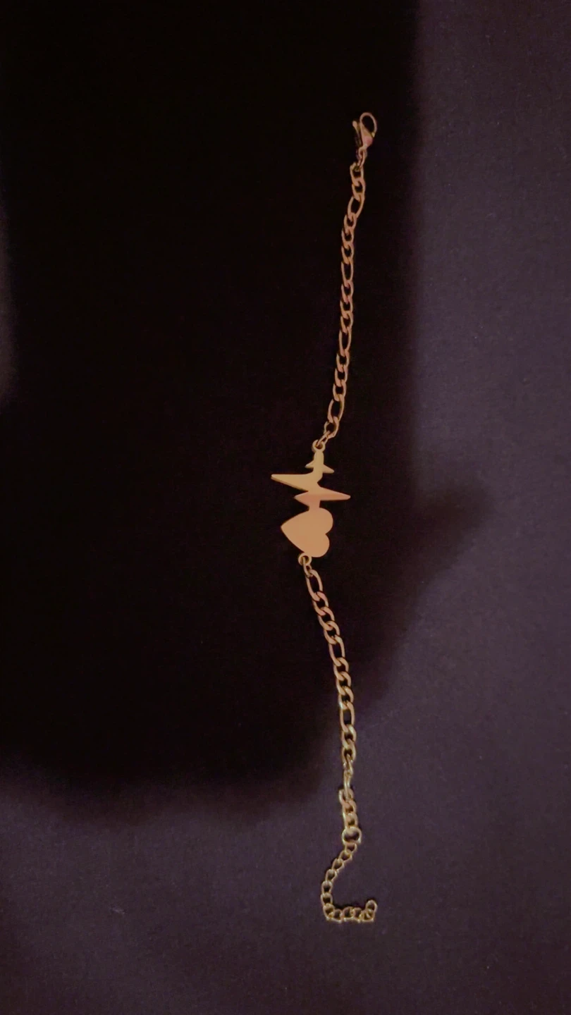 Gold Heartbeat Bracelet