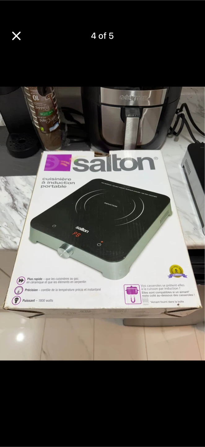 Salton Portable Induction Cooktop - photo 4