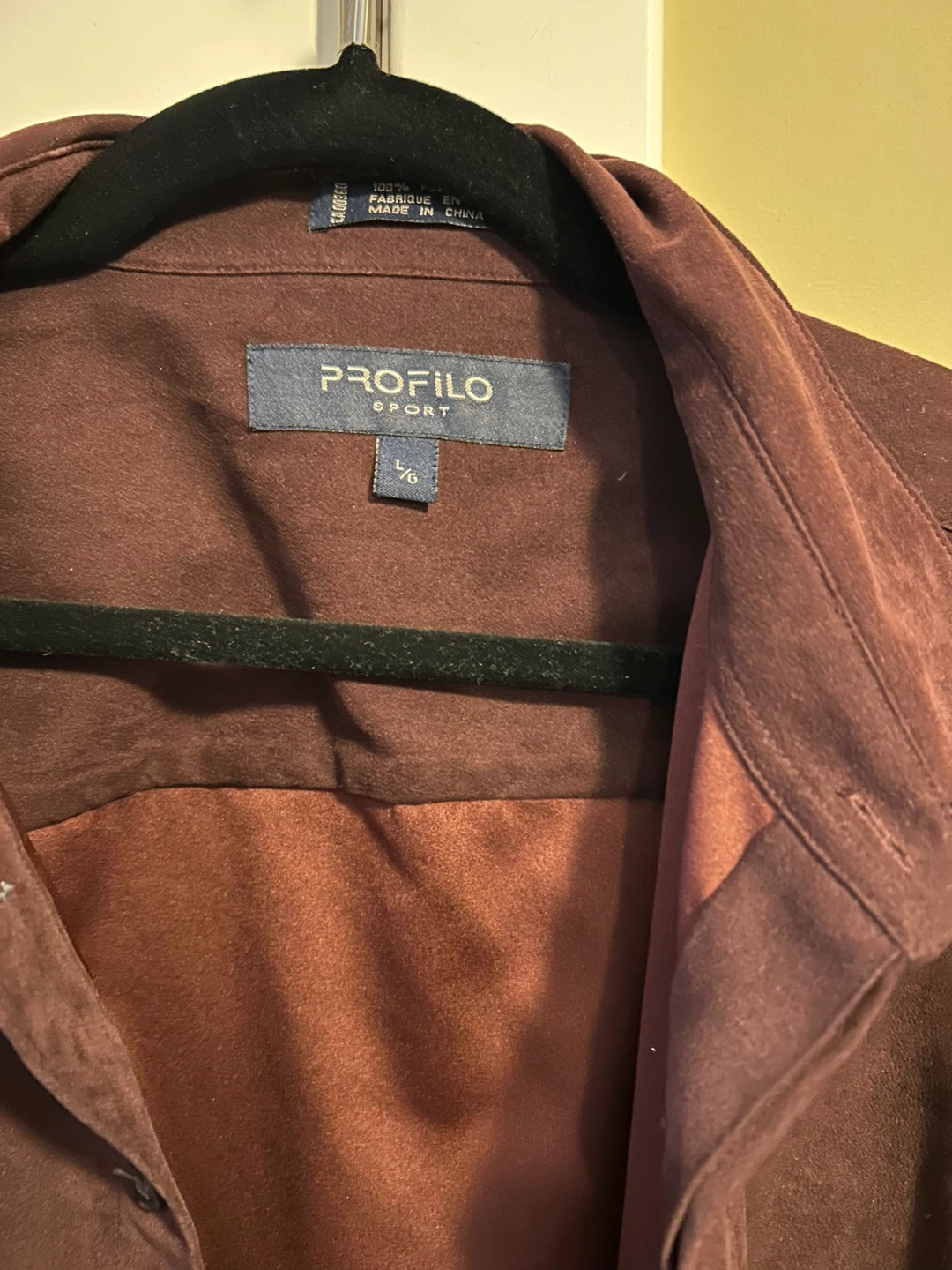 Profilo Sport Burgundy Shirt - Size L - photo 3