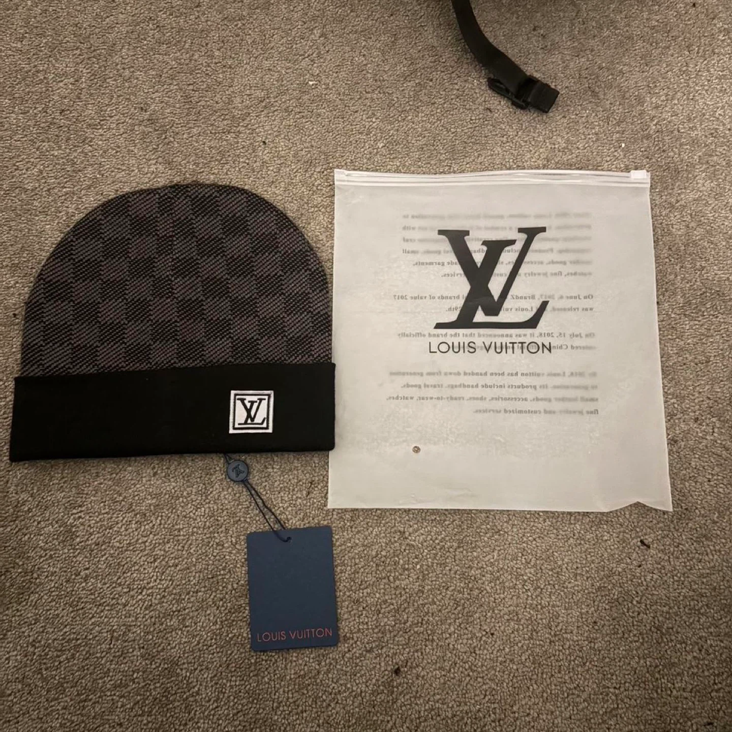 Louis Vuitton Damier Beanie Hat