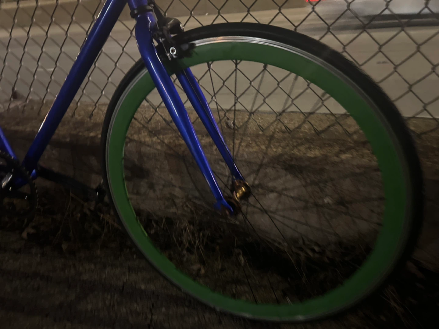Blue Single Speed Fixie Bike - photo 3