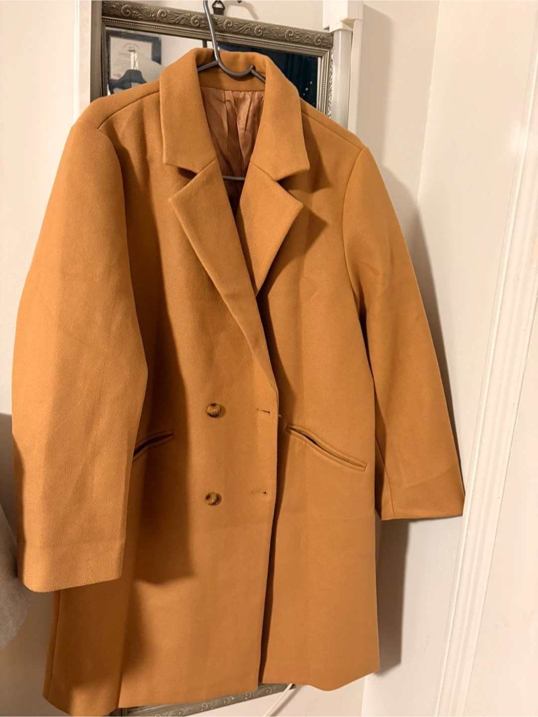 Tan Wool Blend Coat