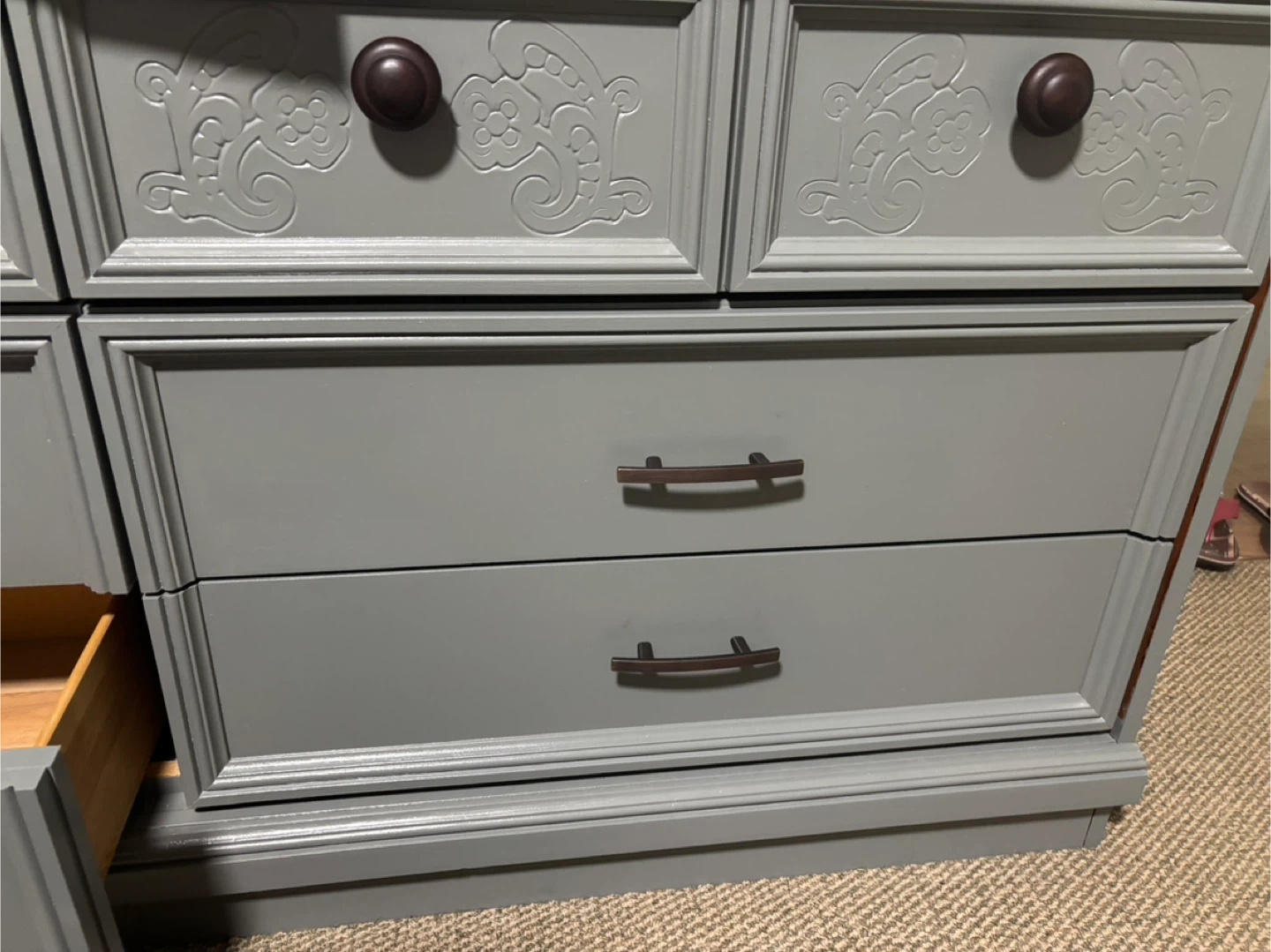 Grey Dresser with Drawers - photo 2