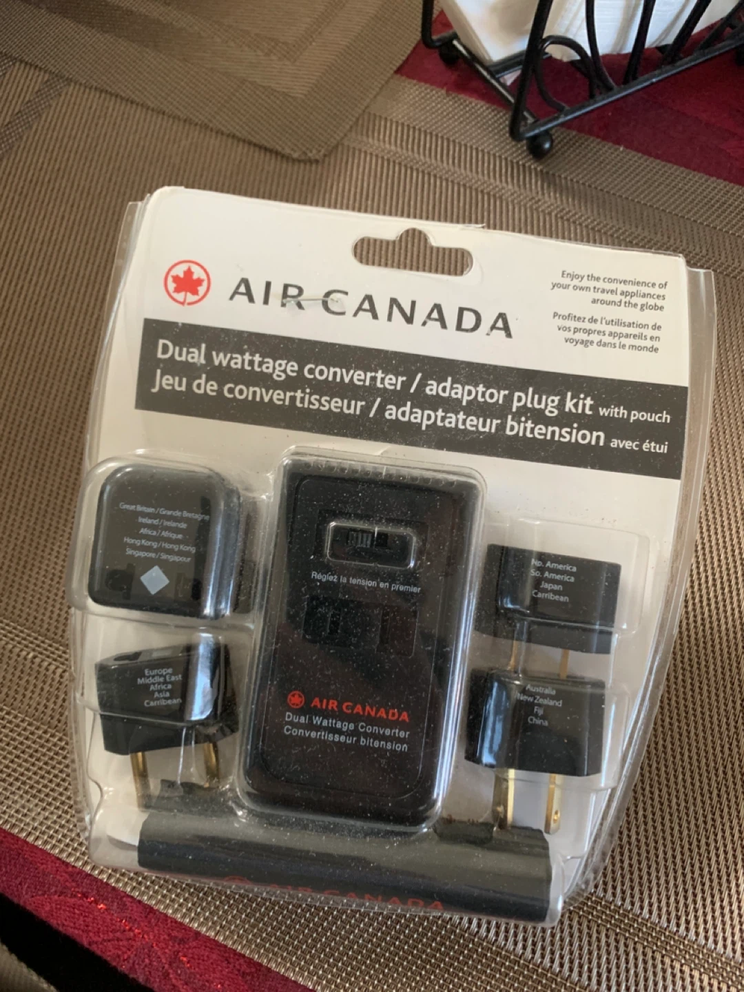 Air Canada Dual Wattage Converter - New in Package