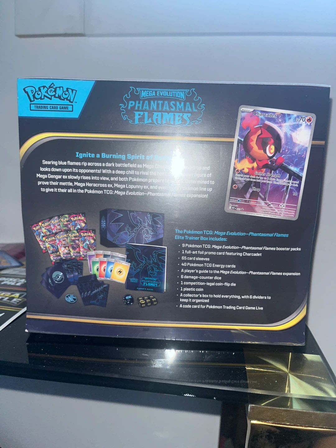Pokémon TCG Mega Evolution Phantasmal Flames Elite Trainer Box - photo 3
