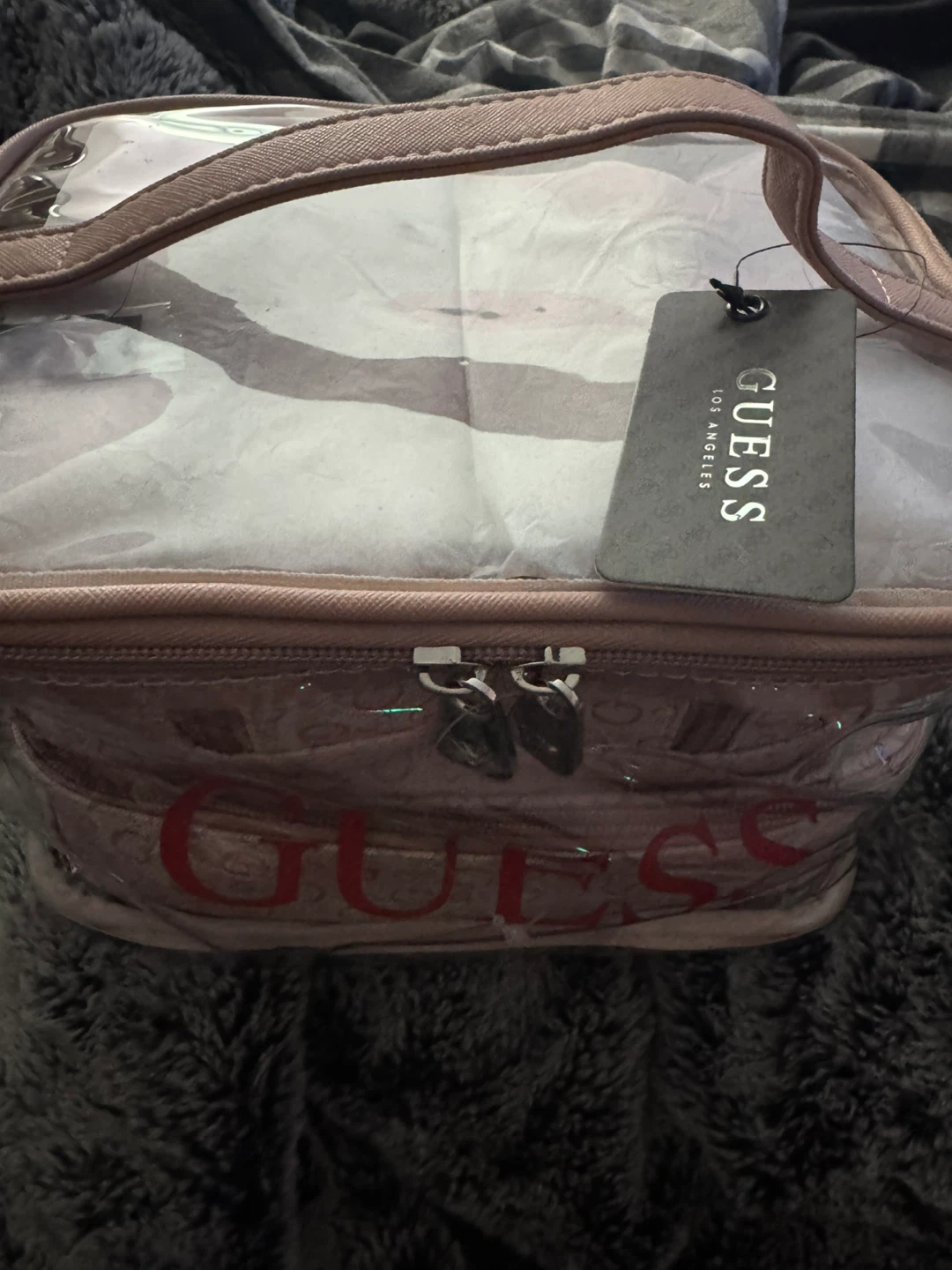 Guess Clear Cosmetic Bag 4 pieces