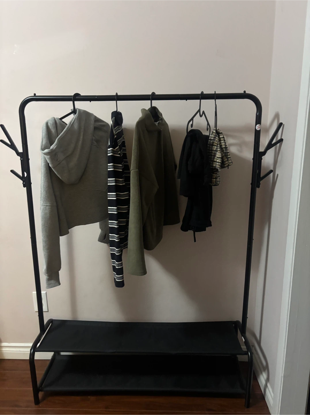 Simple Houseware Garment Rack with Shelves - photo 3