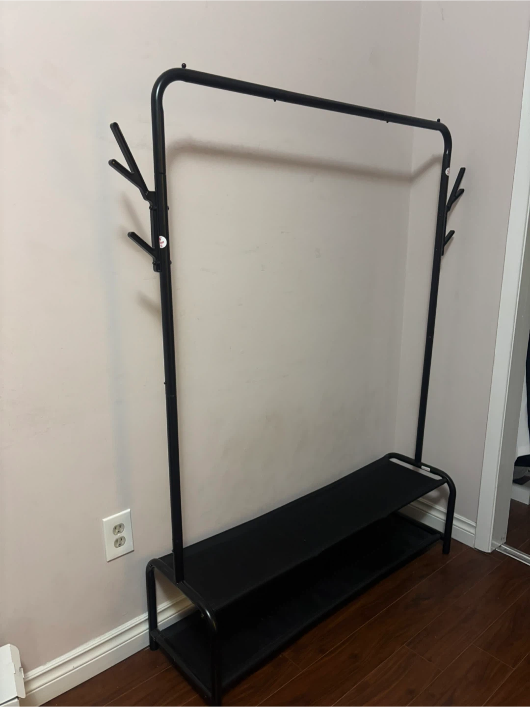 Simple Houseware Garment Rack with Shelves - photo 2