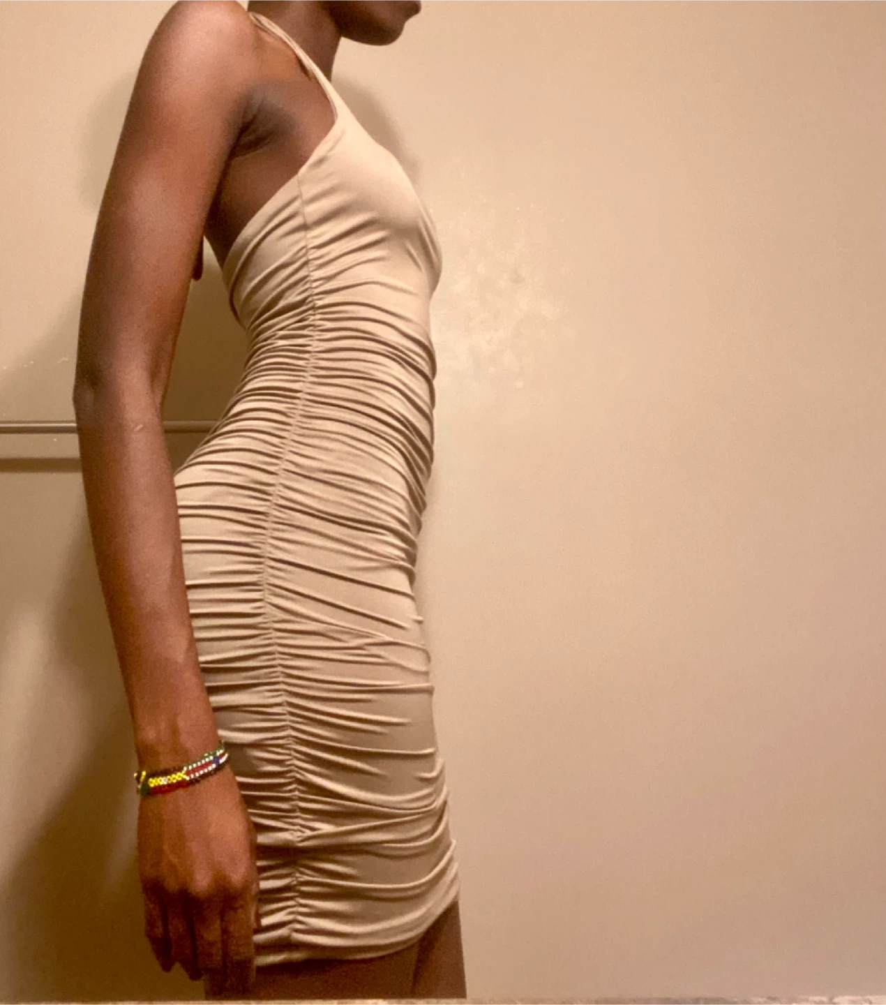 Wet Seal Ruched Mini Dress - Size S