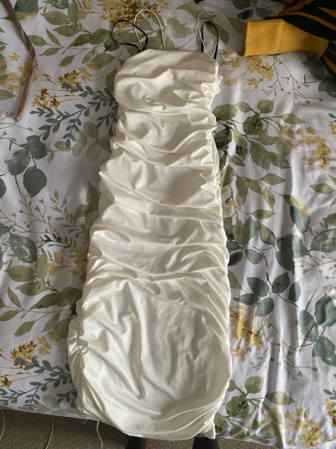 Forever 21 White Ruched Dress - Size S - photo 2