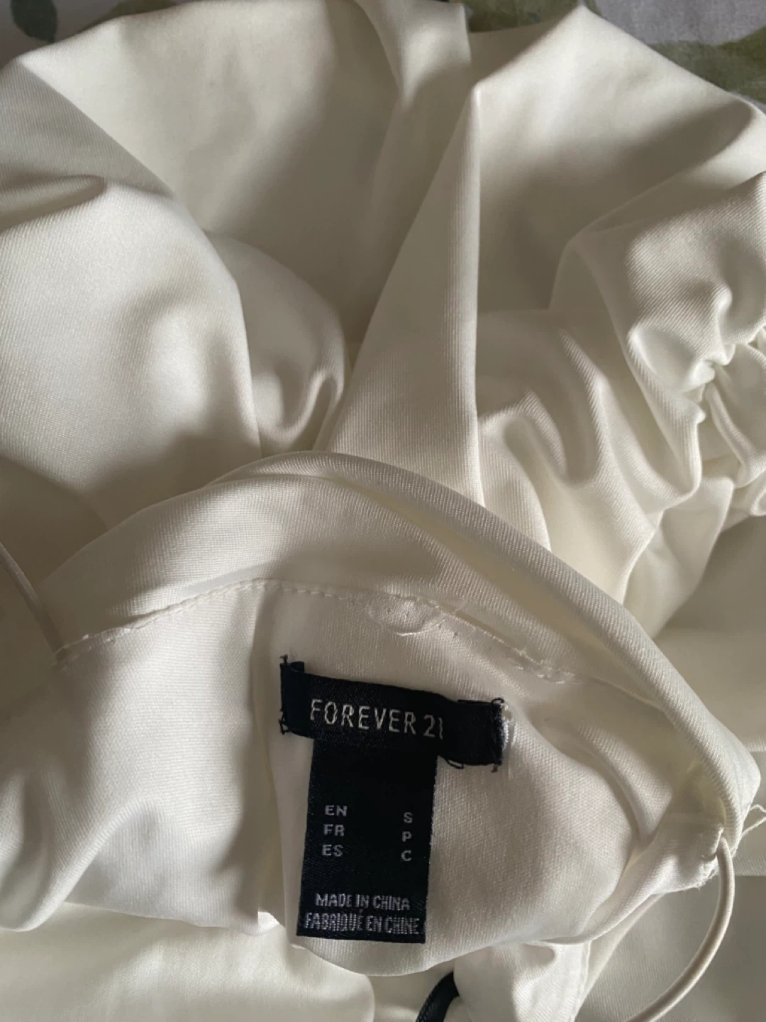 Forever 21 White Ruched Dress - Size S - photo 3