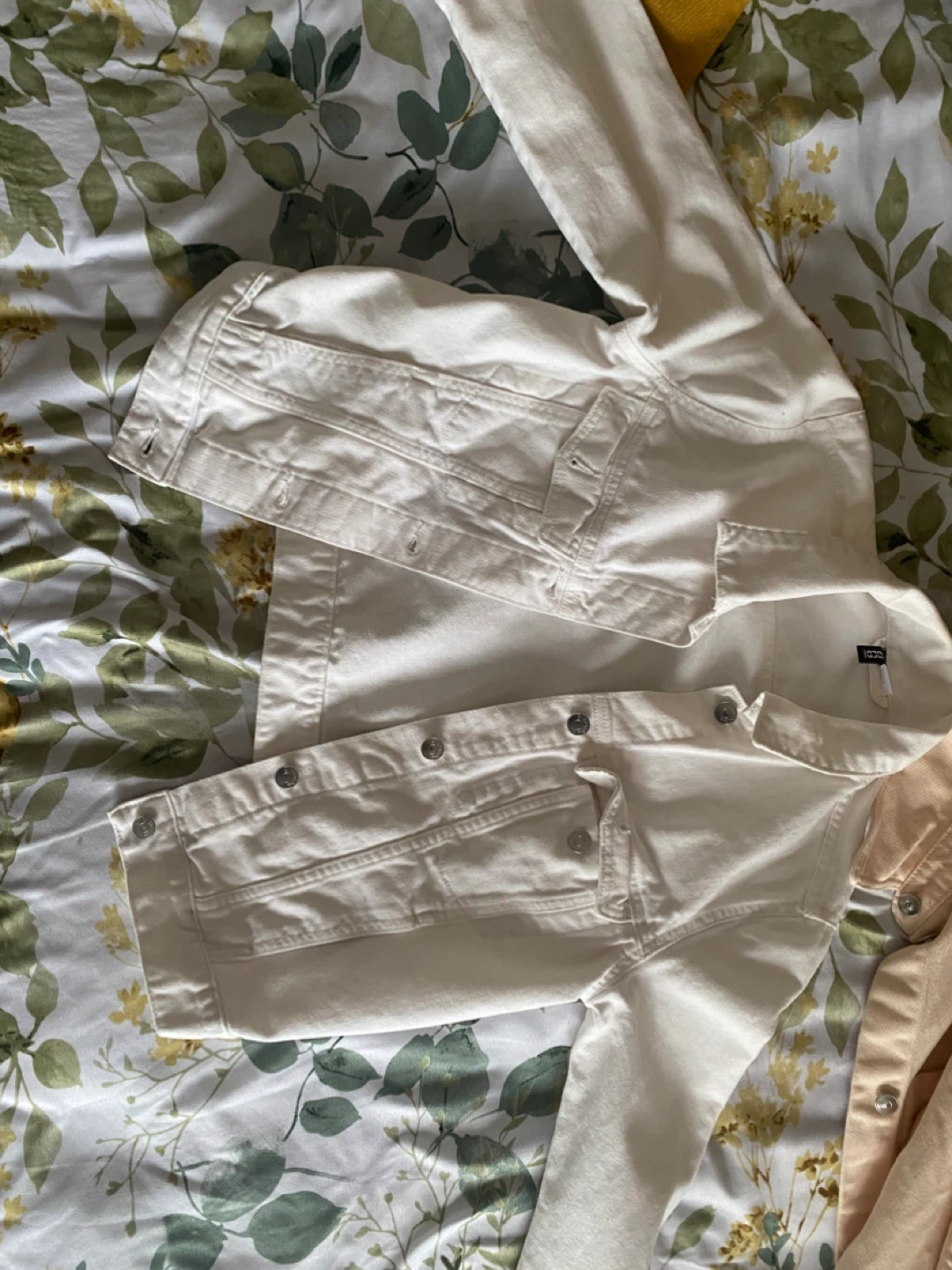 H&M Divided White Denim Jacket - Size S - photo 2
