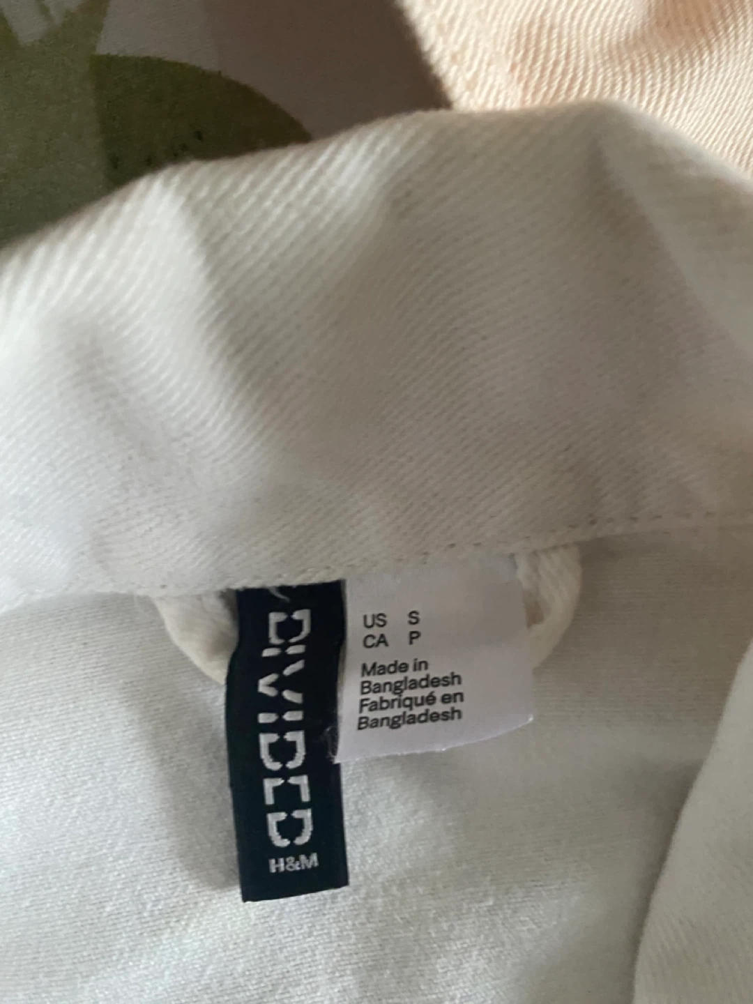 H&M Divided White Denim Jacket - Size S - photo 3
