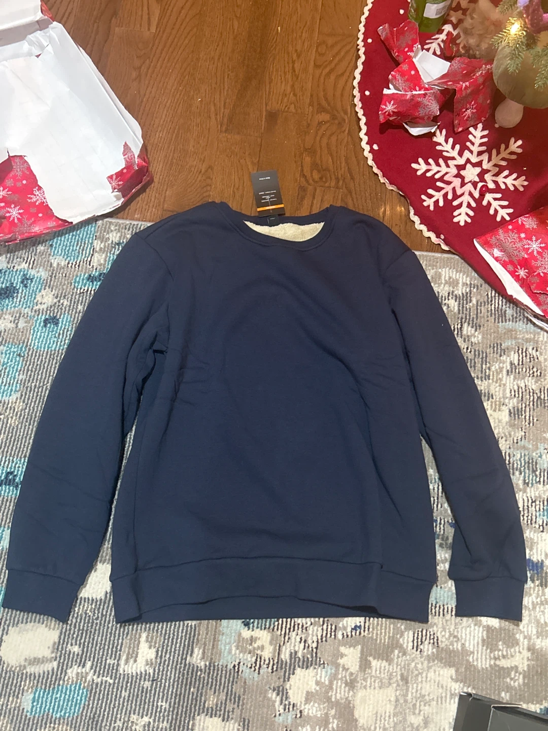 George Navy Blue Crewneck Sweater