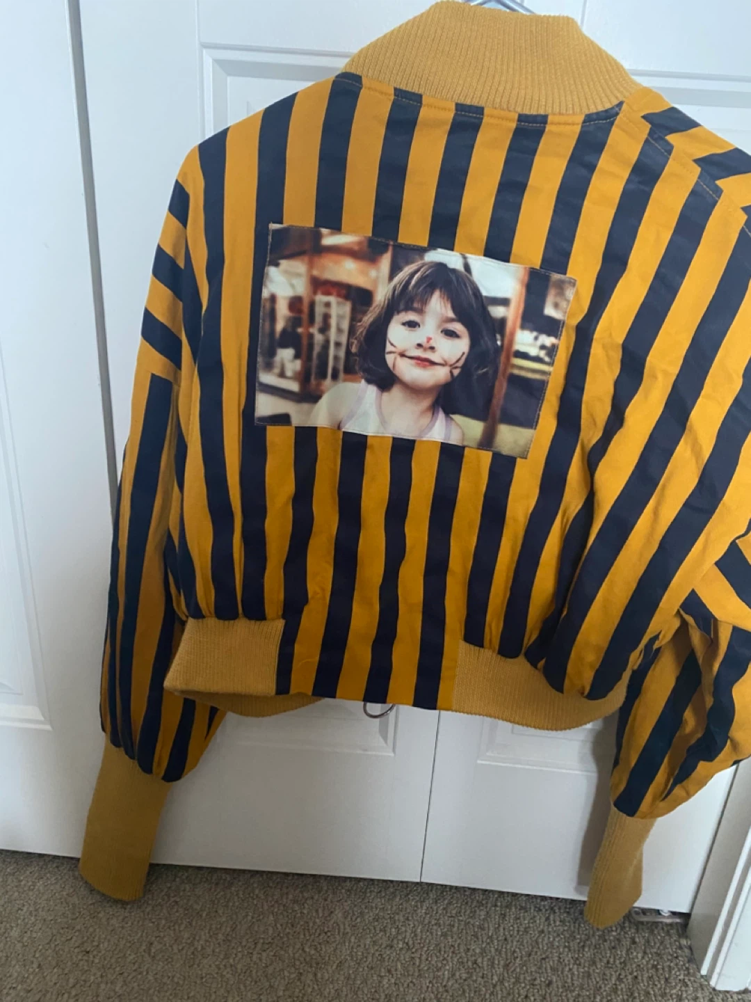 Isabel Klein XS Striped Bomber Jacket - photo 4