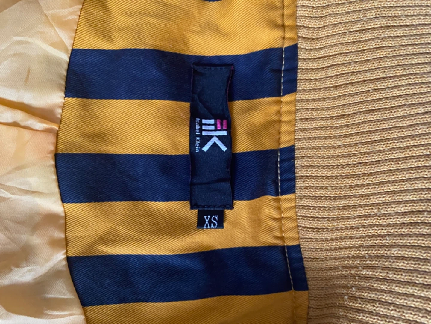 Isabel Klein XS Striped Bomber Jacket - photo 5