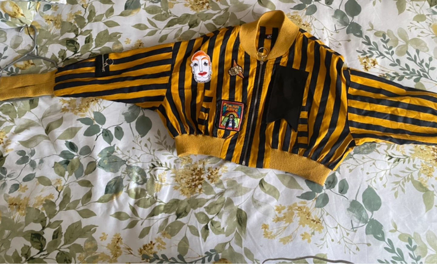 Isabel Klein XS Striped Bomber Jacket - photo 2