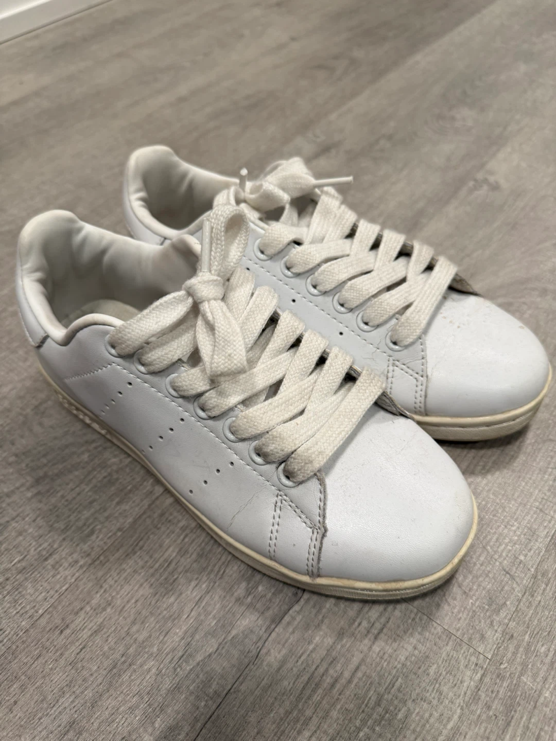 Adidas Stan Smith White Sneakers - Size 6