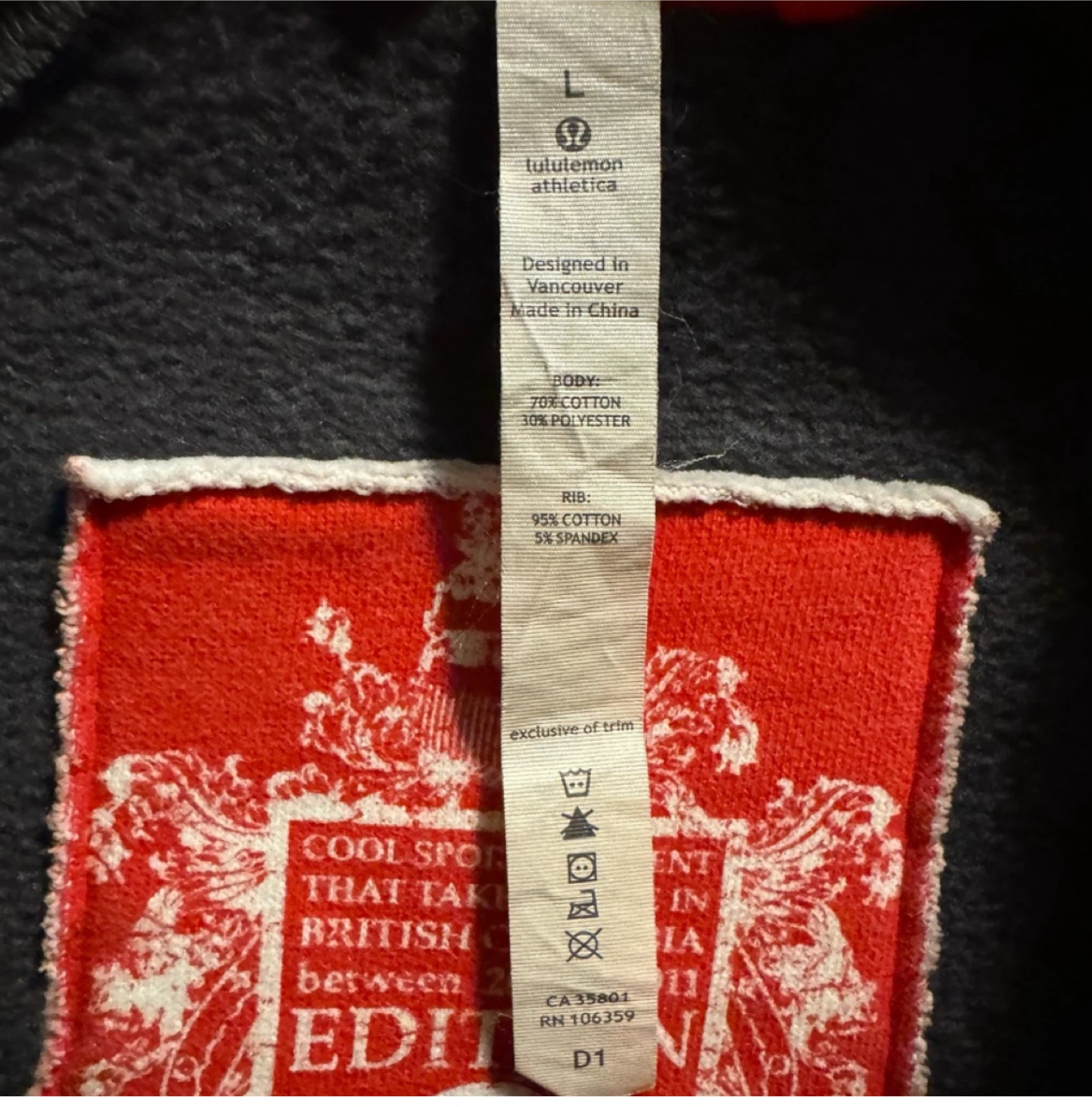 Men’s Lululemon British Columbia Edition Hoodie - Size L - photo 5
